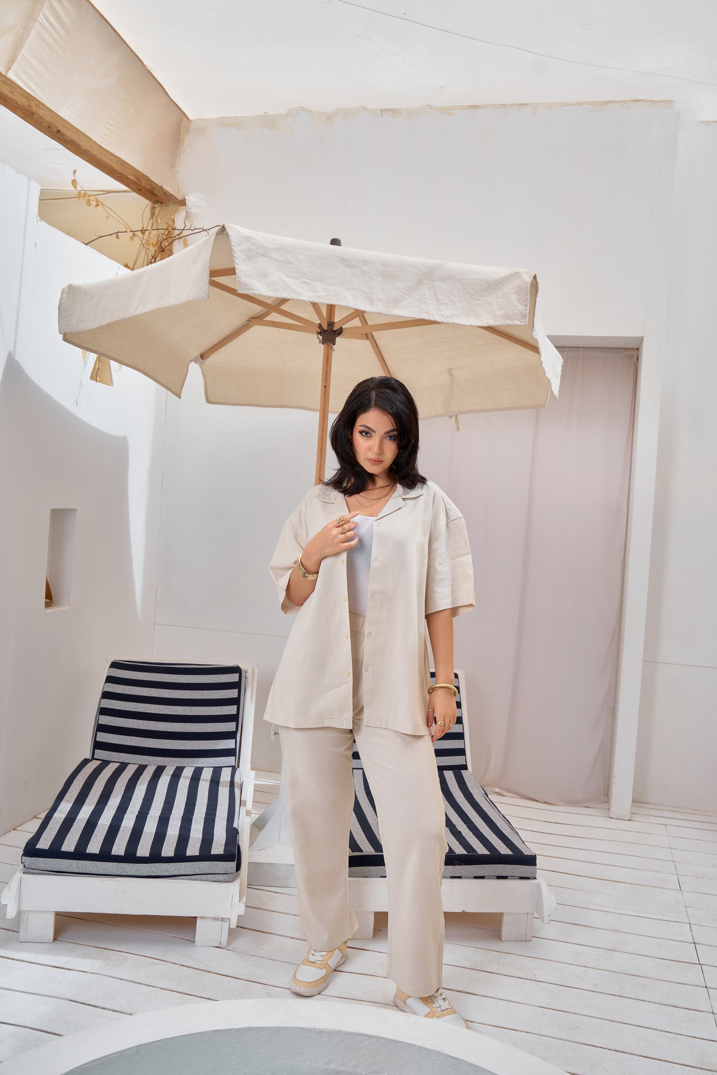 STCHZ Cream Linen Suit