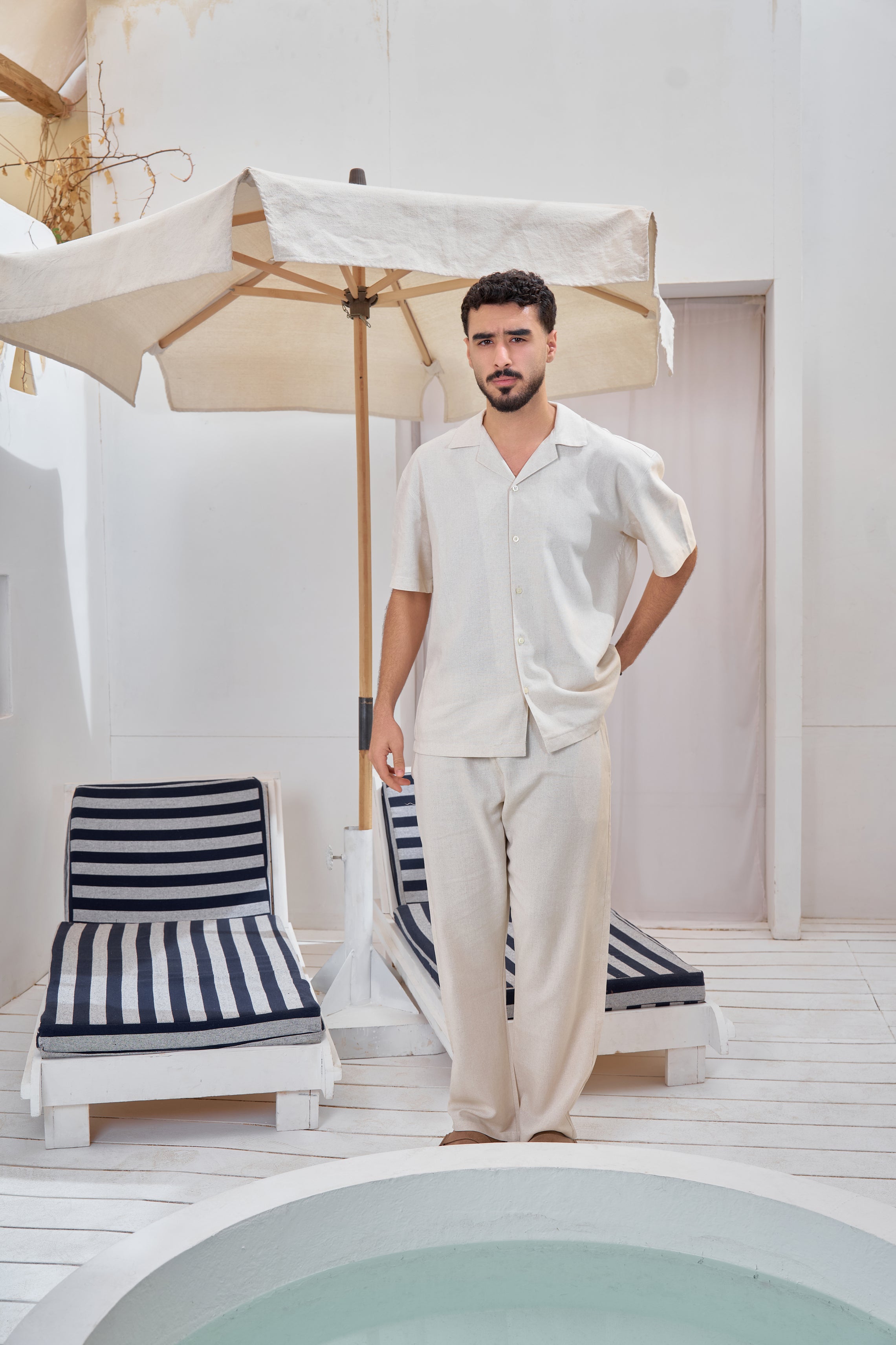 STCHZ Cream Linen Suit