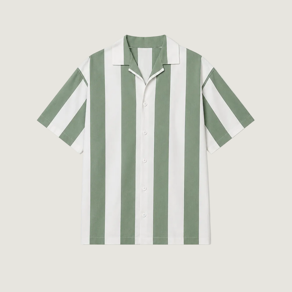 STCHZ Olive Striped Shirt