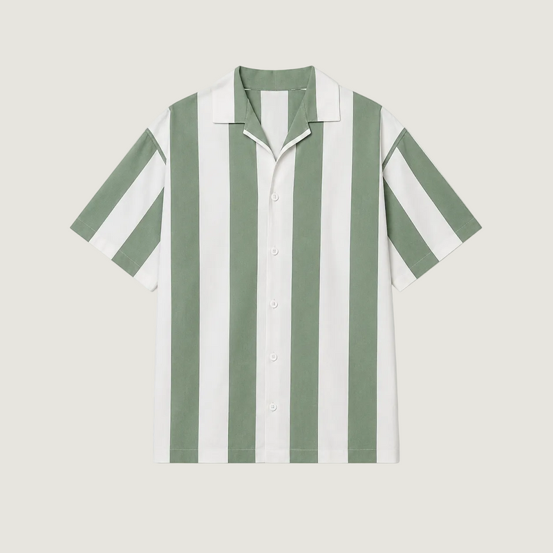STCHZ Olive Striped Shirt