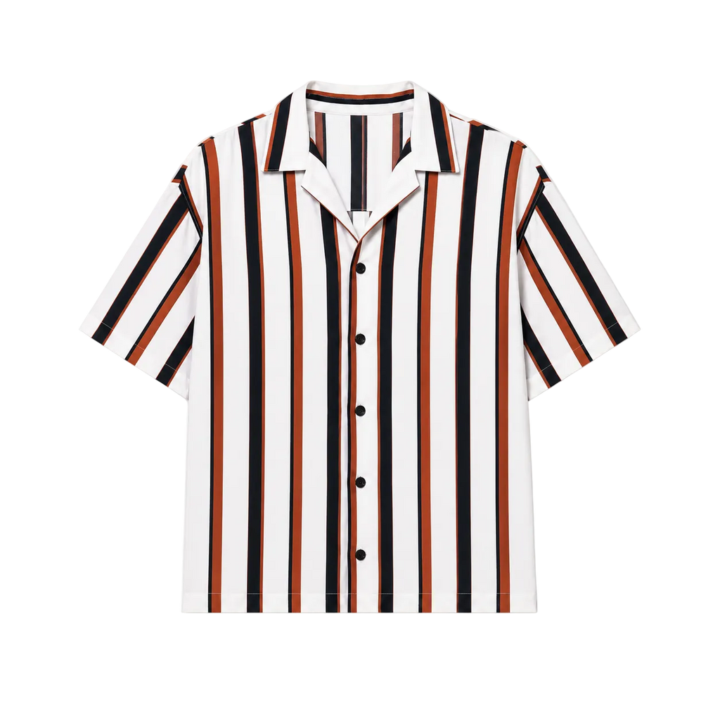 STCHZ Black&Orange Striped Shirt