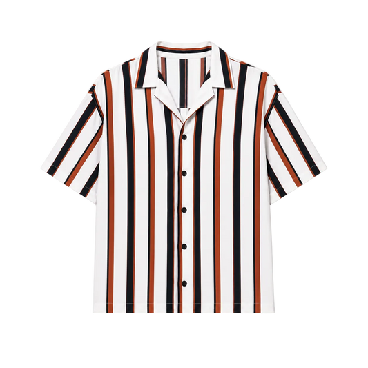 STCHZ Black&Orange Striped Shirt