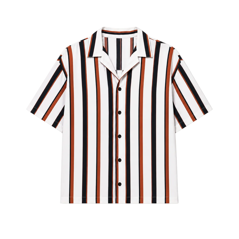 STCHZ Black&Orange Striped Shirt