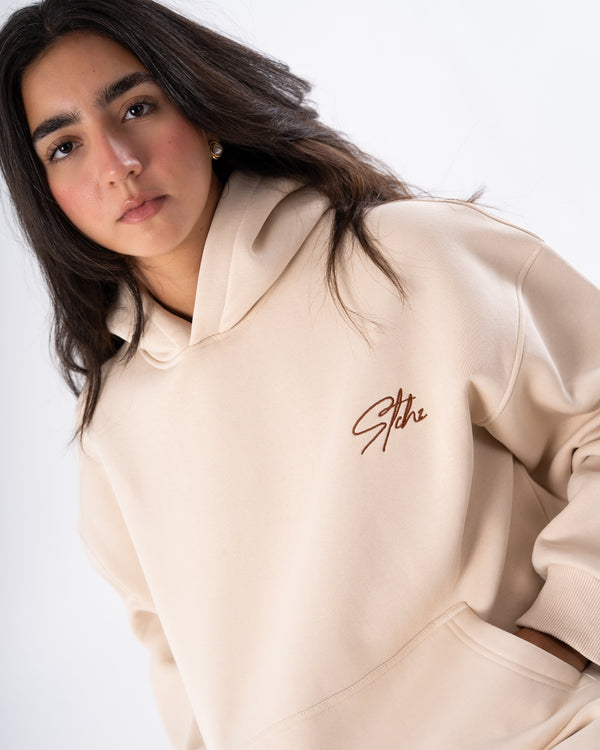 Cream Hoodie