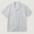 STCHZ Olive Striped Linen Shirt