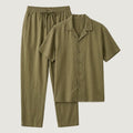 STCHZ Dark Olive Linen Suit