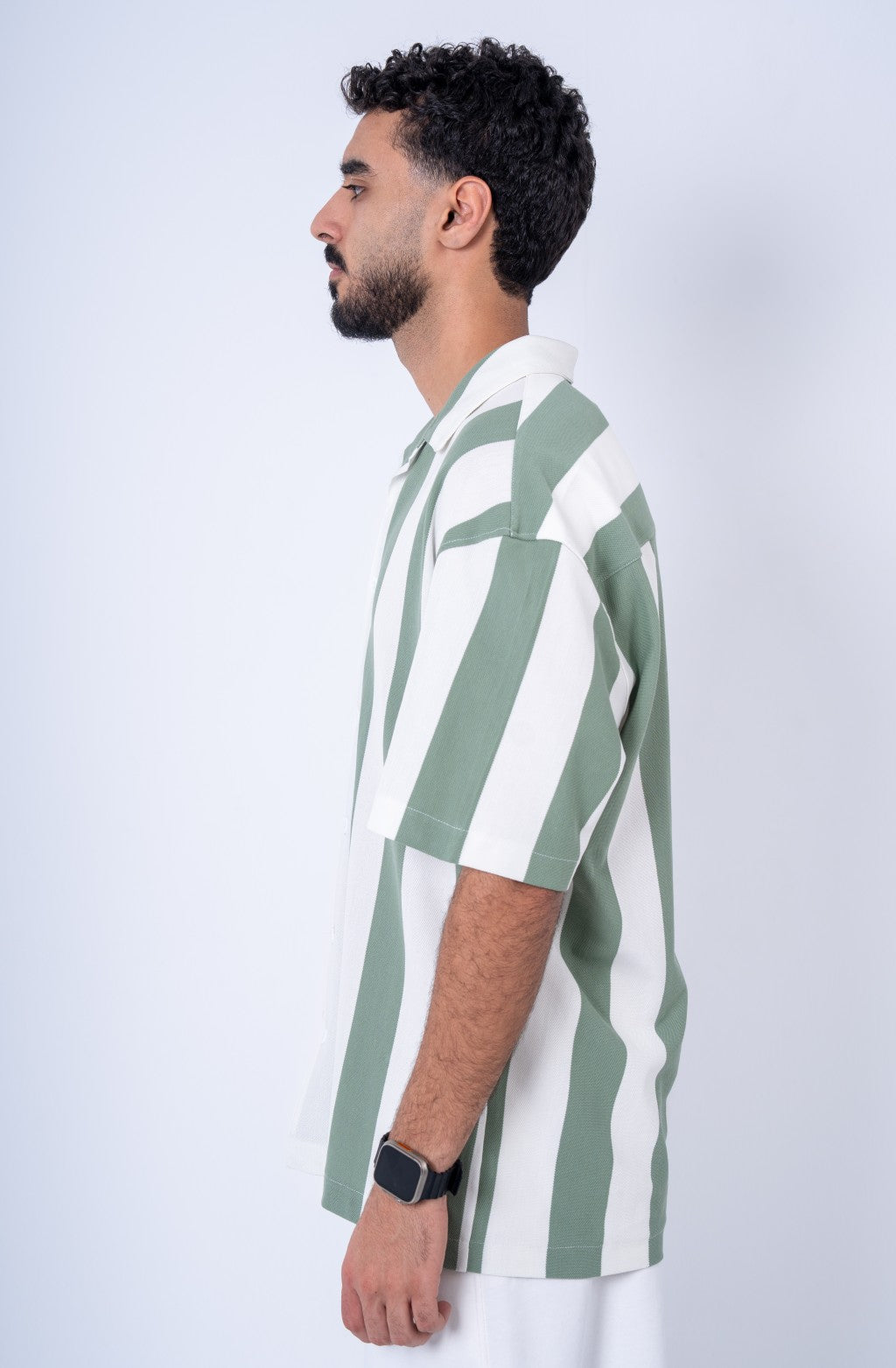 STCHZ Olive Striped Shirt