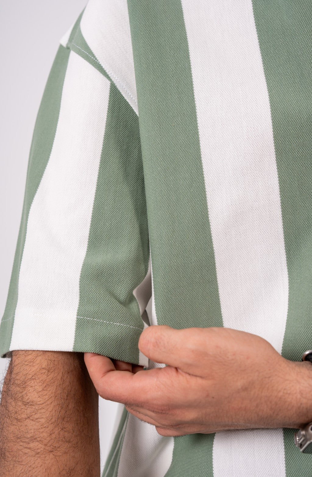 STCHZ Olive Striped Shirt